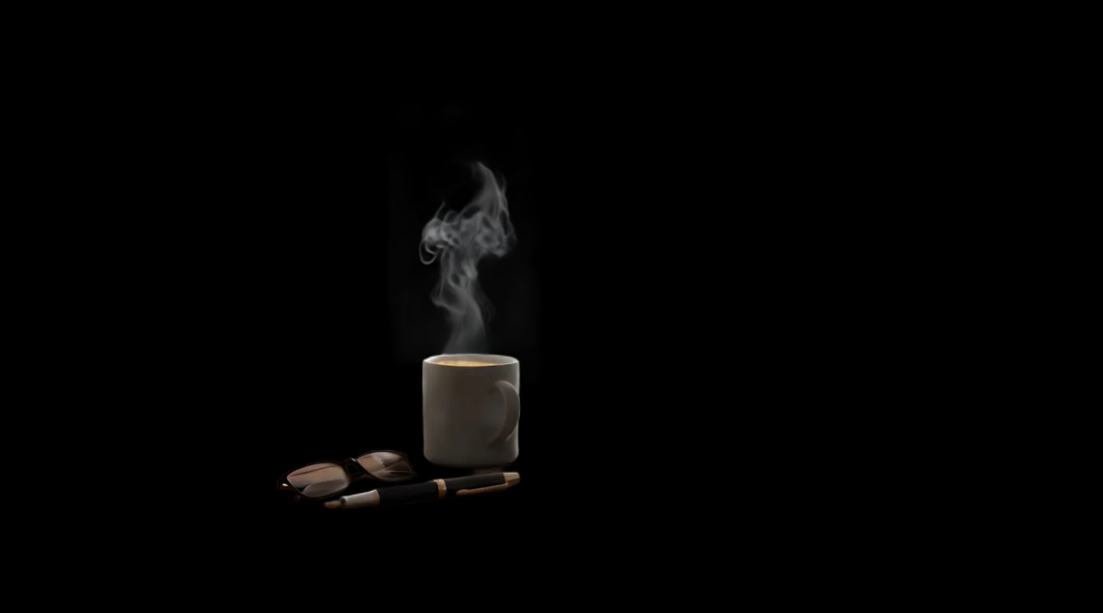 Coffee mug and glasses