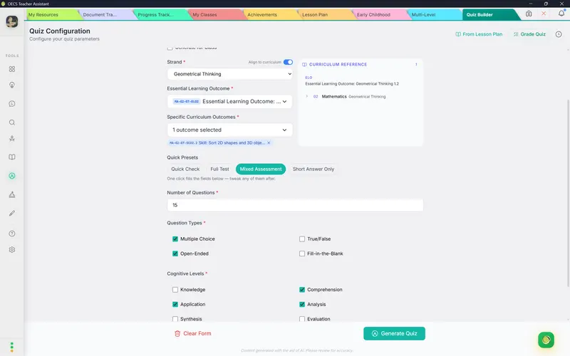 Quiz Builder